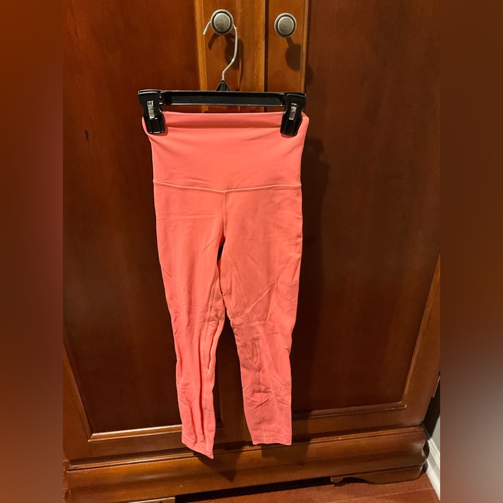Lululemon Orange High Waisted Leggings size 0